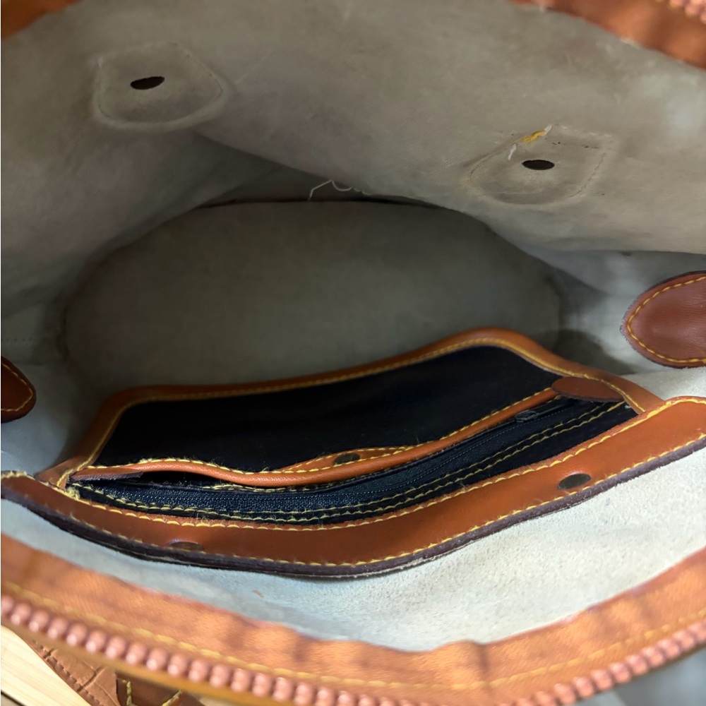 Dooney & Bourke Beige and Olive Pebble Leather Crossbody & Satchel Set - Picture 7 of 11